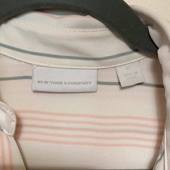 New York & Company Striped Collared Button Down - Picture 11 of 15